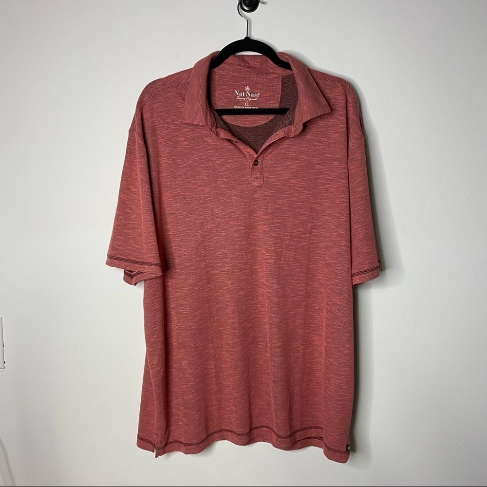 Nat Nast Pink Polo Mens XL